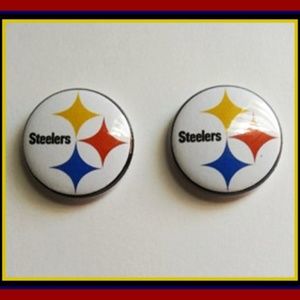 Steelers Football Earrings